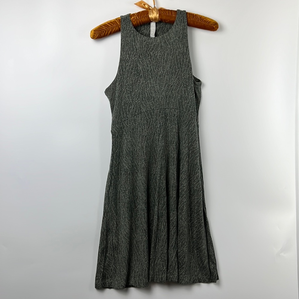 Athleta Santorini Thera Exercise Dress Gray Mojave Laurel Olive Print Sz: XS - Picture 1 of 7